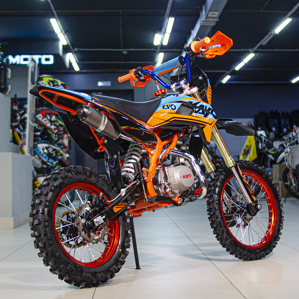 Питбайк KAYO EVOLUTION YX125EM 17/14 KRZ (механ. сцепл., эл. стартер 2022  г.) Челябинск