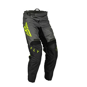 Брюки для мотокросса FLY RACING F-16 (2023) (черн/сер/кисл желт, 32)