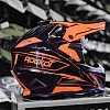 Шлем кроссовый ROCKOT RM-217 Kinetic GL (черн/оранж глянц, XXL)
