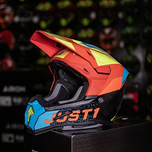 Шлем кроссовый JUST1 J22 Carbon Adrenaline