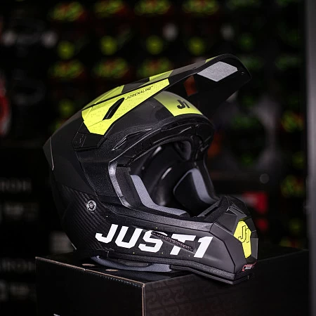 Шлем кроссовый JUST1 J22 Carbon Adrenaline