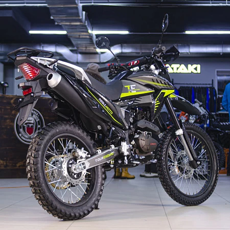 Мотоцикл Regulmoto TE (Tour Enduro) PR, 6 скоростей (Черный/ зеленый)