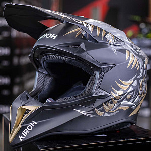 Внедорожный шлем Airoh Wraaap Cyborg (черн мат, XXS)